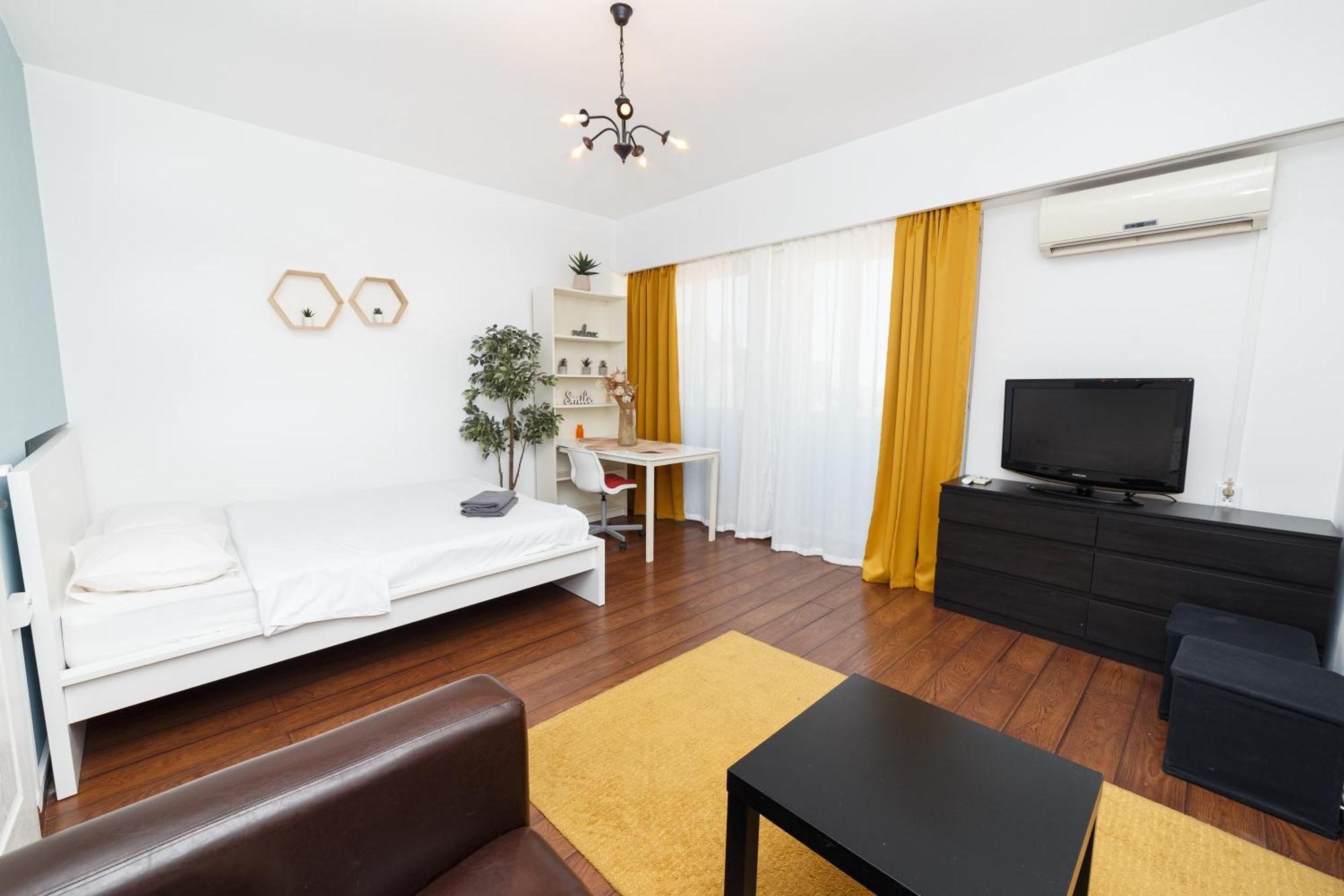 Roof Top Apartments Bukares Bagian luar foto