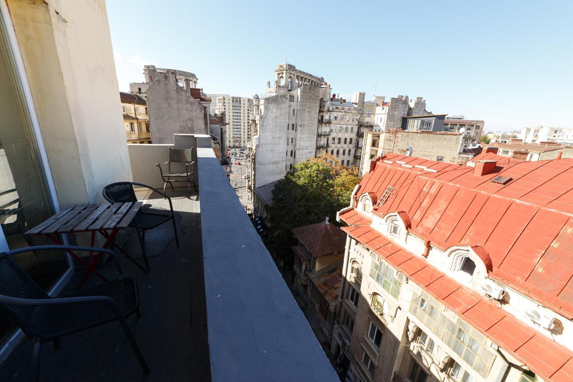 Roof Top Apartments Bukares Bagian luar foto